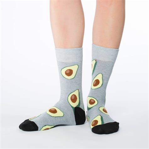 Womens Avocado Socks Good Luck Sock