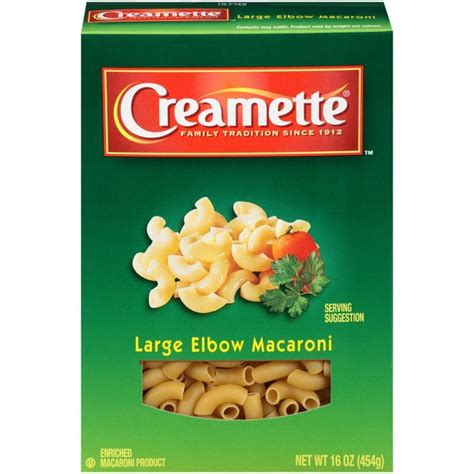 Creamette Large Elbow Macaroni Pasta 16 Ounce Box