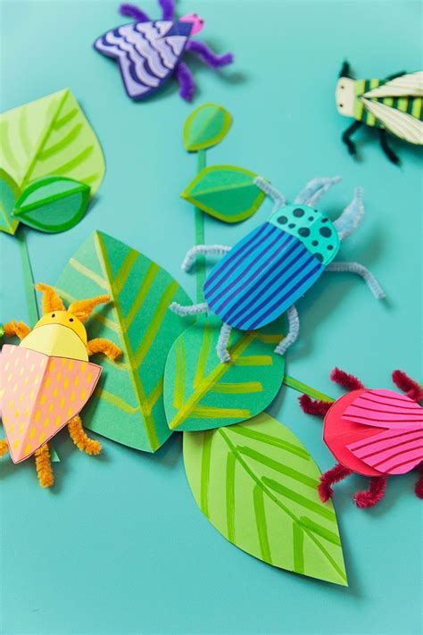 Diy Paper Bug Kid Craft Tell Love And Party Insect Crafts Bug