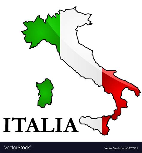 Map And Flag Of Italy Vector 1875985 — Brian V Mullaney Global Macroviews