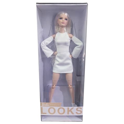 Barbie Signature Looks Doll Fully Posable Fashion Doll Wearing White