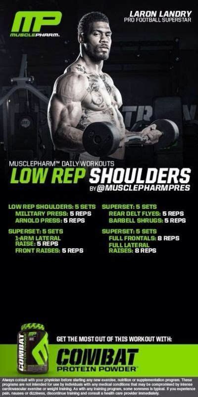 Musclepharm Arnold Shoulder Workout Back Workout Daily Workout