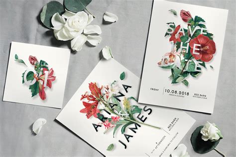 If you do not like these suggestions simply take a look at different christmas decorations. Modern Vintage Floral Wedding Invitation Suite Graphic by ...