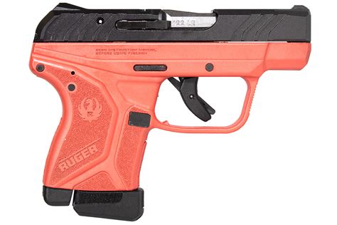 Ruger Lcp Ii 22lr Pistol With 275 Inch Barrel And Red Cerakote Frame