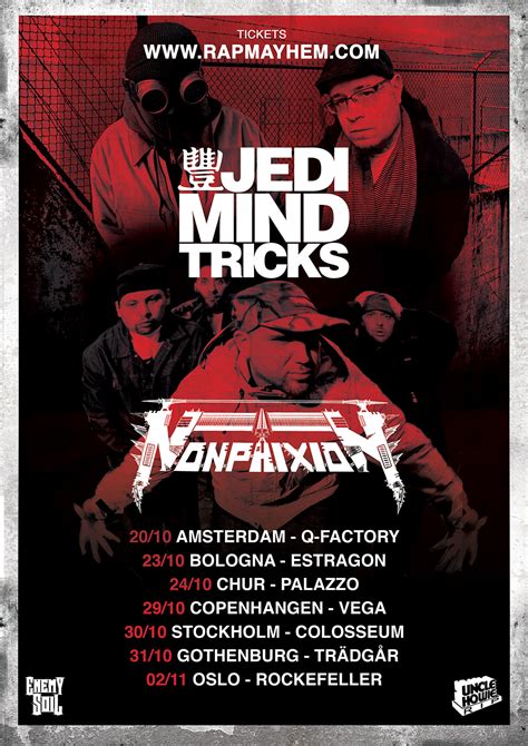 Non Phixion European Tour With Jedi Mind Tricks 2015 La Coka Nostra