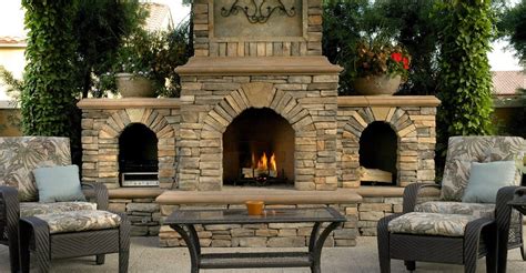 Concrete Outdoor Fireplace Ideas For Building Backyard Fireplaces