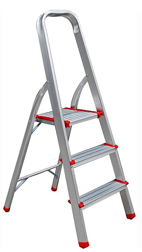 330lbs Upper Reach Lightweight Reinforced Aluminum Folding Step Ladder