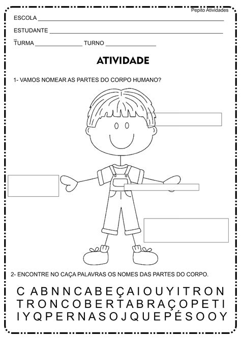 Atividade Interdisciplinar O Corpo Humano Atividade C Vrogue Co