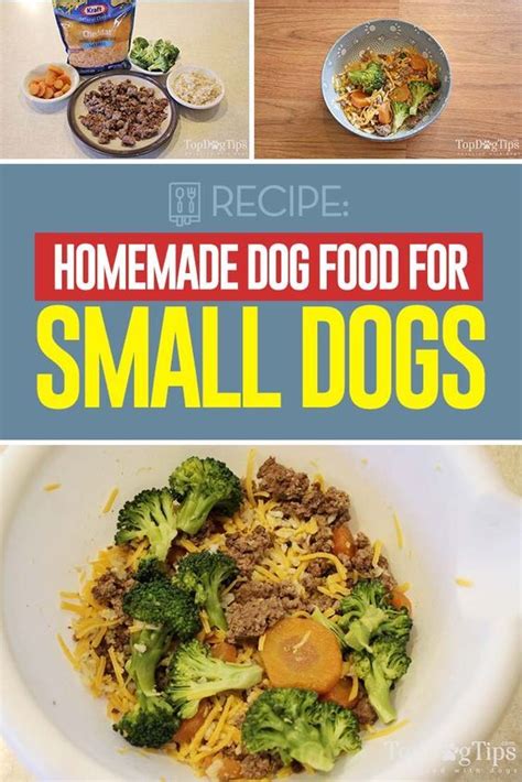 Recipe Homemade Dog Food For Small Dogs Dog Food Recipes Homemade