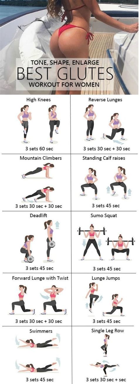 Best Glutes Workouts For Women {tone Shape Enlarge Your Butt} Glutes Workout Workout