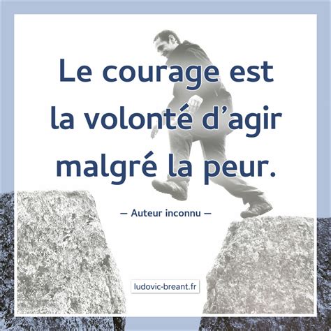 Le Courage Est La Volonté Dagir Malgré La Peur Ludovic Bréant