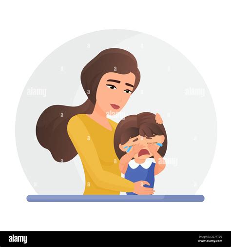 Depressed Child Stock Vector Images Alamy