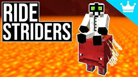 How To Ride A Strider In Minecraft All Versions YouTube