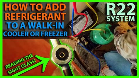 How To Add Freon Or Refrigerant To A Walk In Cooler Or Freezer With