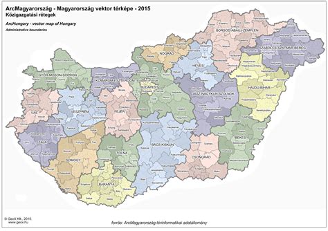 Részletes térkép magyarország térképek magyarország teljes területéről térkép kalauz online térkép portál magyarország közigazgatási térképe magyarország megyéi, járásai magyarország térkép. ArcMagyarország térkép részletes tartalma | GeoX