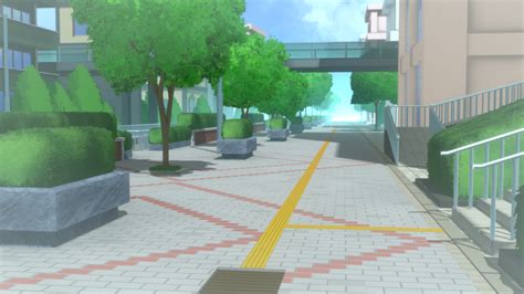 Artstation Blender Anime Street Background Environment Resources