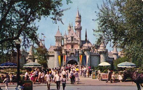 Vintage Disneyland Postcards Fantasyland Atomic Redhead