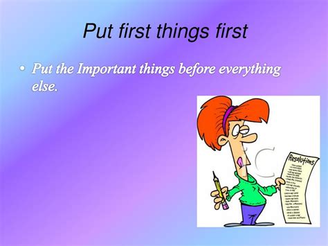 Ppt Put First Things First Powerpoint Presentation Free Download
