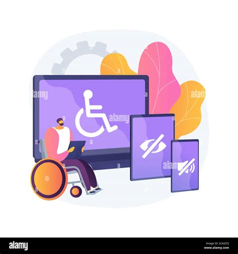 Electronic Accessibility Abstract Concept Vector Illustration Stock