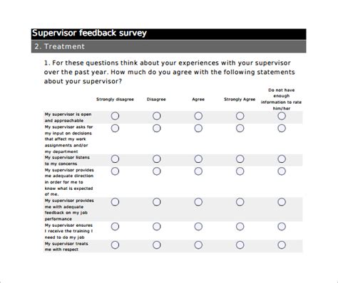 Free 10 Sample Feedback Survey Templates In Ms Word Pdf