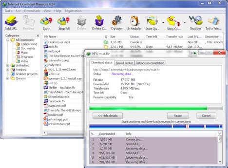 Besides the integrated download manager, the features in idm internet download. Top 20 Best Free Internet Download Manager, Accelerator (IDM) - Quertime