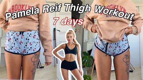slim legs in 7 days i tried pamela reif s thigh workout youtube