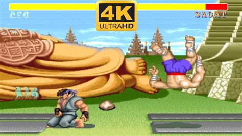 Ryu Vs Sagat 💥 Street Fighter 2 Ce Hardest 💥 4k Uhd Gameplay Youtube