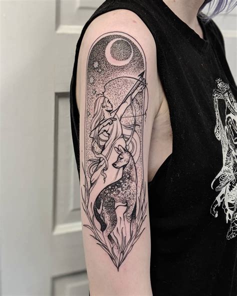 Greek Mythology Tattoo Artemis Tattoo Goddess Tattoo Dream Tattoos