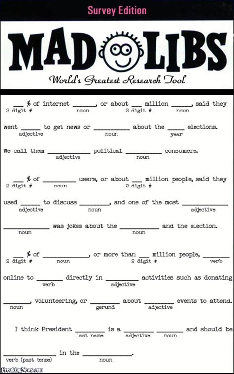Free Printable Printable Mad Libs For Adults