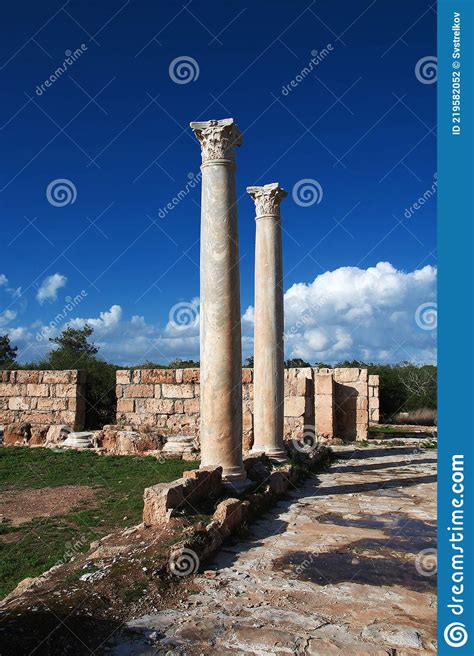 Ancient Roman Ruins Salamis Northern Cyprus Stock Photo Image Of