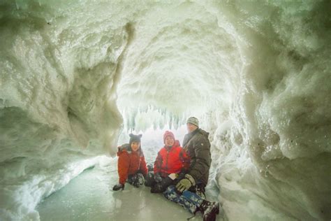 Lake Michigan Ice Cave Exploration Cherry Republic