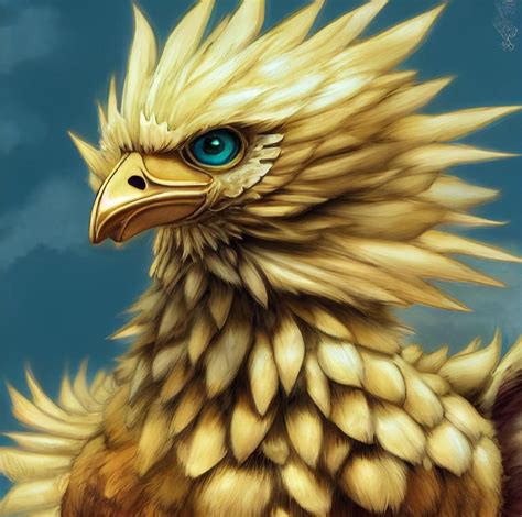 Golden Chocobo Ai Gend Art Rfinalfantasyvii