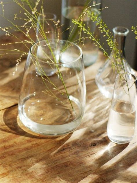 Viljestark Vase Clear Glass Height 6 ¾ Ikea In 2021 Clear Glass Clear Glass Vases Glass