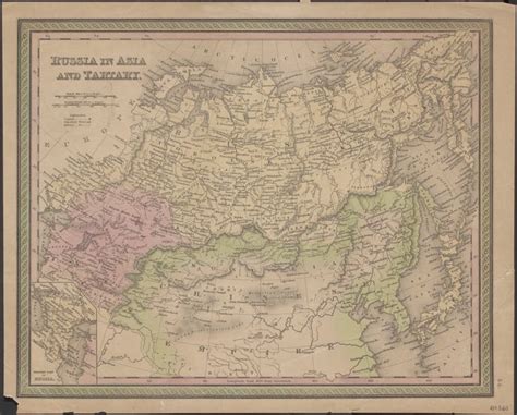 Russia In Asia And Tartary 1850 Old Maps Map Asia