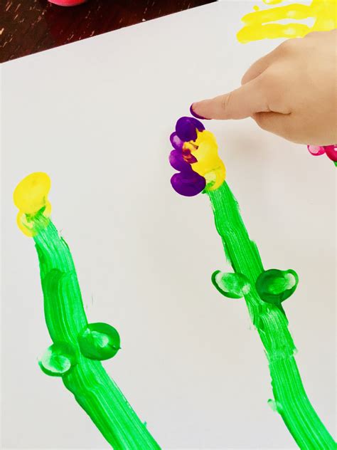 Flower Finger Painting For Toddlers Keep Calm And Mommy On