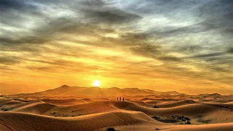 Sunrise In Rabat And In The Mezouga Desert In Morocco Levé De Soleil Au
