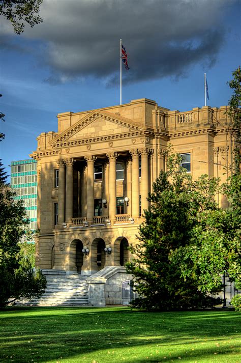 West Face Of The Alberta Legislature Building In Edmonton Image Free