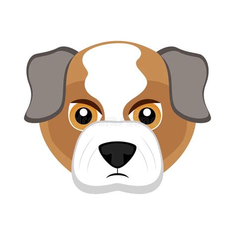 Cute Bulldog Dog Avatar Stock Vector Illustration Of Cute 114995748