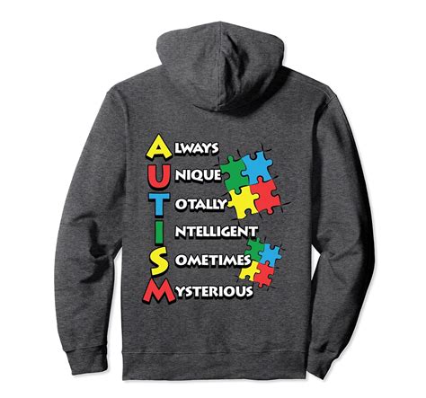 Autism Hoodie Autism Acronym Teacher Autistic Hoodie 4lvs 4loveshirt