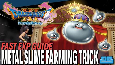 Dragon Quest 11 Fast Experience Metal Slime Farming Guide Youtube