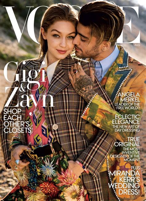 Paparazzi Gigi Hadid Dans Vogue Magazine Août 2017 Gigi Hadid Et