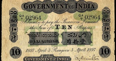 Indian Banknote Banknotes Of India For Burma