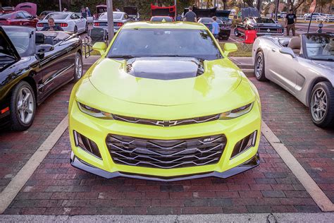 2021 Yellow Chevy Camaro Zl1 X117 Photograph By Rich Franco