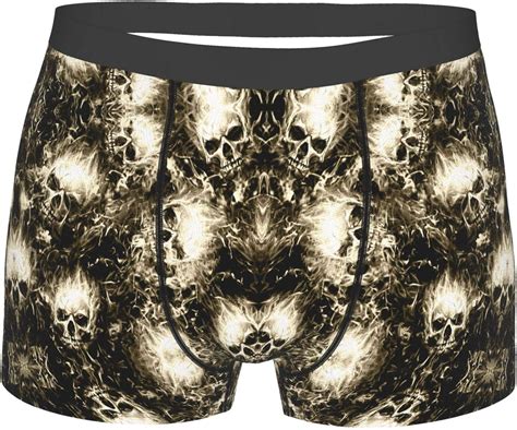 Horrible Skulls Men S Boxer Briefs Comfort Strench Waistband Underwear