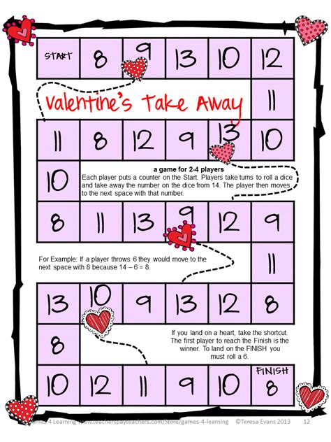 Math Valentines Activities Printable Valentine S Day Math Activities