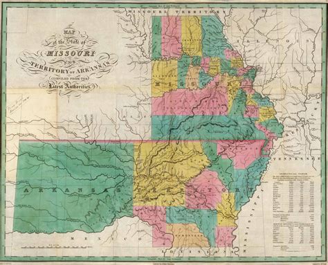 Old Historical City County And State Maps Of Arkansas