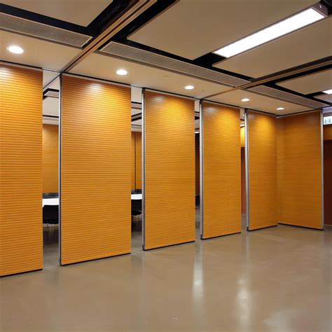 Modern Design Soundproof Acoustic Panel Folding Sliding Operable Office Partition Movable Wall