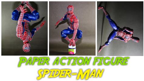 Paper Action Figure Spider Man Tobey Maguire Simplecraft Youtube