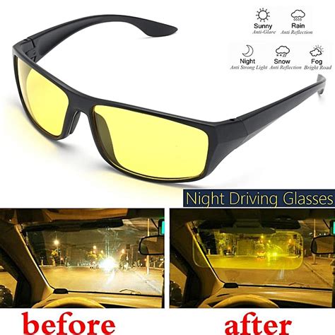 fashion night driving glasses anti glare vision driver safety sunglasses goggles ng