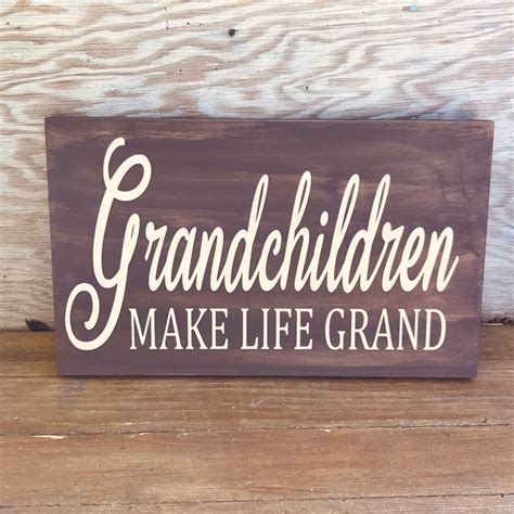 Grandchildren Wooden Sign Grandchildren Name Sign Painted Etsy